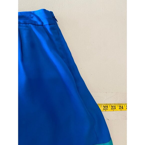 J.Crew Skirt Two-Tone Blue Green Knee-Length Size 6 - Picture 8 of 8